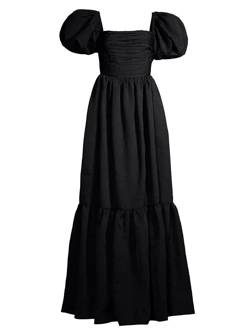 Medeline Puff-Sleeve Maxi Dress Product Image