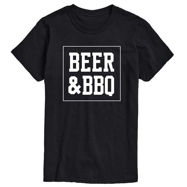 Mens Beer and BBQ Graphic Tee Black Product Image