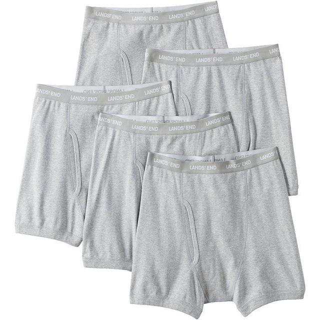 Big & Tall Lands End Knit Boxer 5-Pack, Mens Product Image