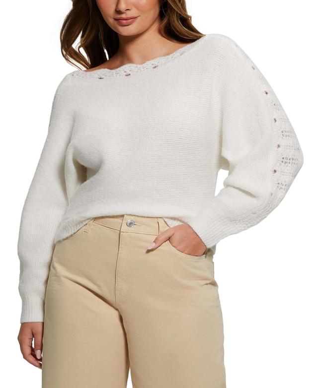 Guess Womens Malorie Boat-Neck Dolman-Sleeve Sweater Product Image