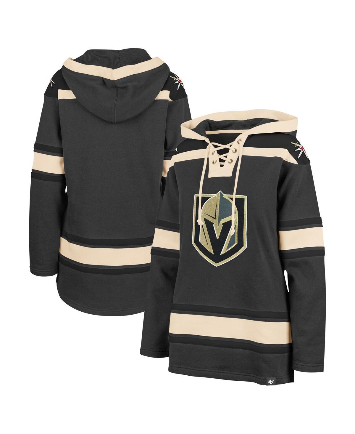 Womens 47 Brand Gray Vegas Golden Knights Superior Lacer Pullover Hoodie Product Image