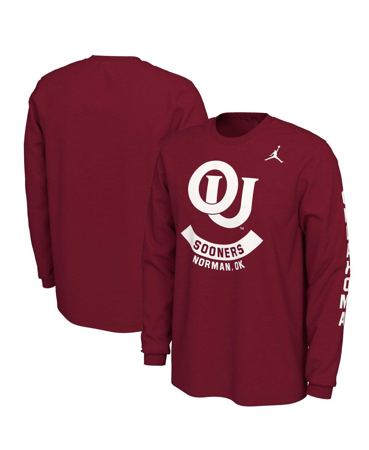 Mens Jordan Crimson Oklahoma Sooners Team Vault Logo T-shirt Product Image