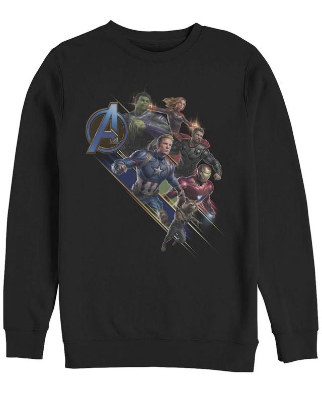 Marvel Mens Avengers Endgame Group Action, Crewneck Fleece Product Image