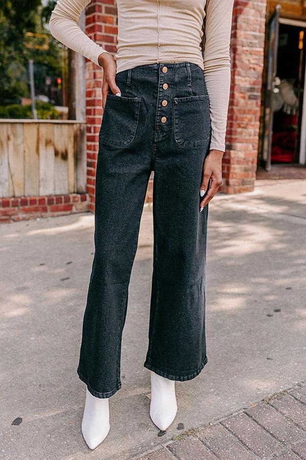 The Adele High Waist Jean In Black Product Image