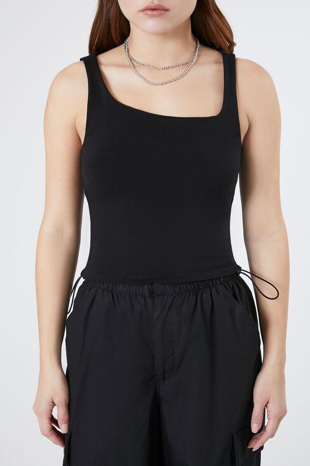 Ribbed Asymmetrical Tank Top | Forever 21 Product Image