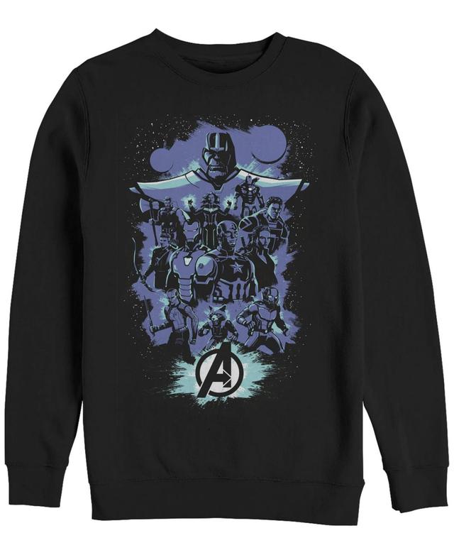 Marvel Mens Avengers Endgame Group Shot Pop Art, Crewneck Fleece Product Image