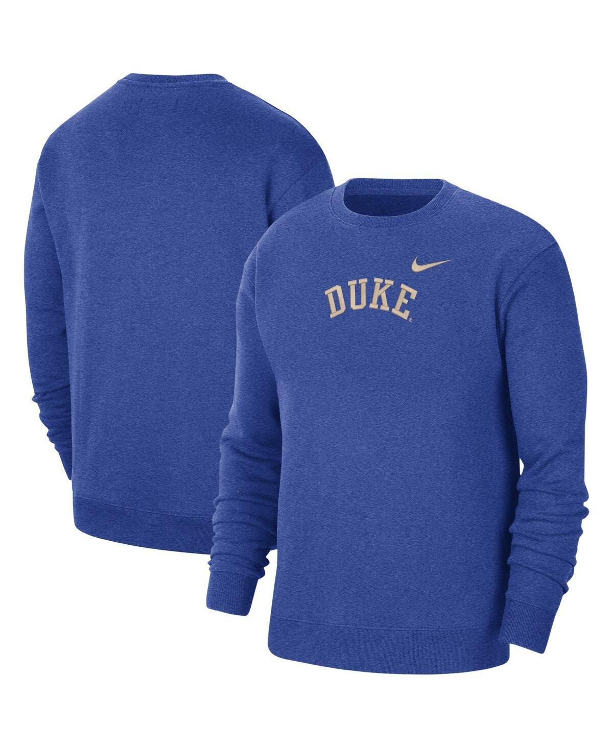 Mens Nike Royal Duke Devils Campus Pullover Sweatshirt Product Image