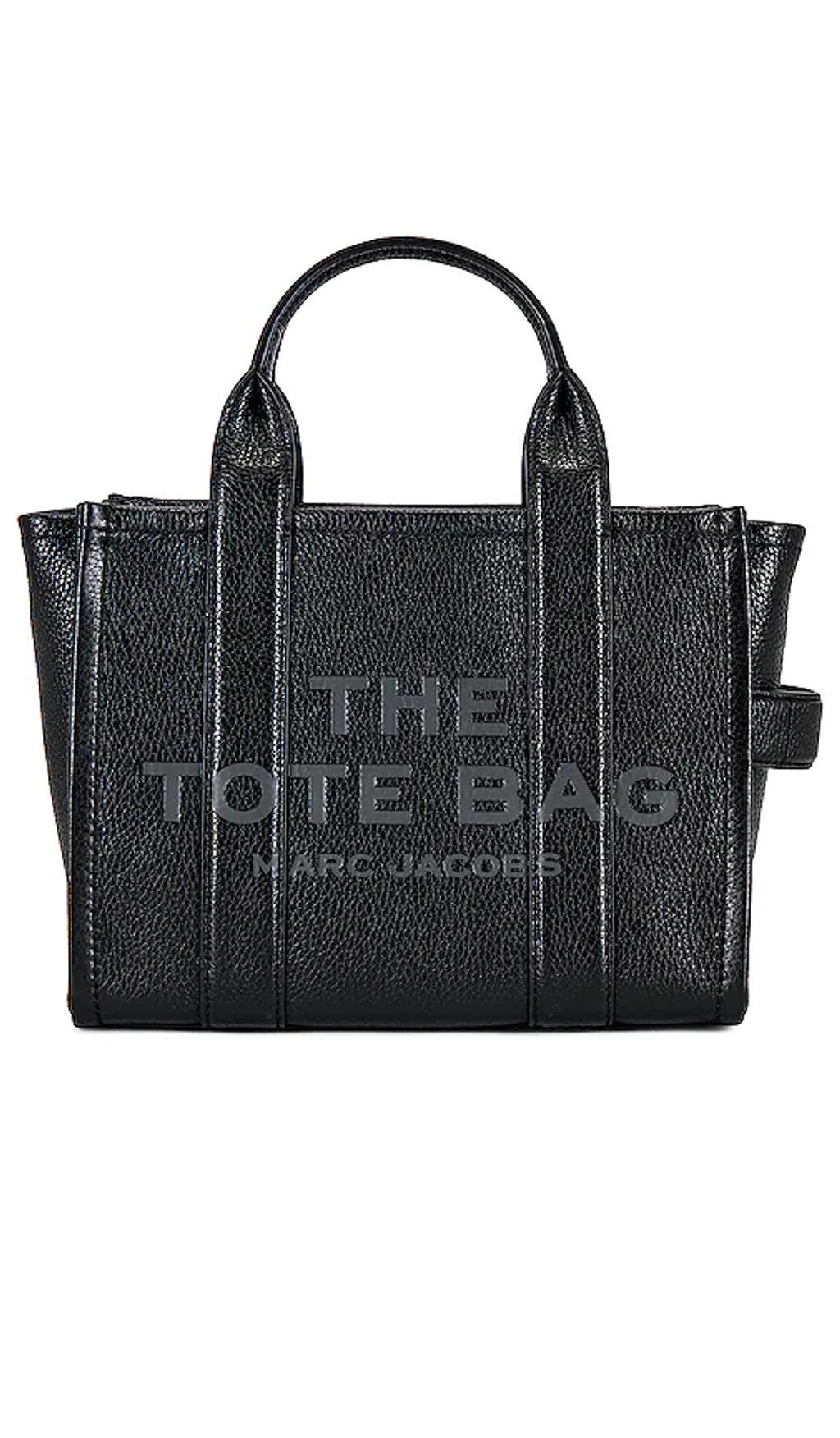 MARC JACOBS The Leather Small Tote Bag In Black product image