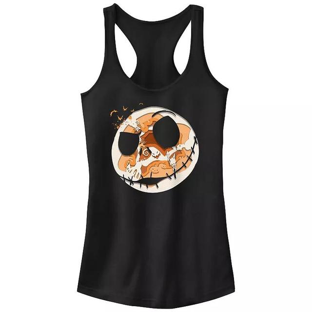 Disneys The Nightmare Before Christmas Womens Jack Spooky Head Racerback Tank Top, Girls Product Image