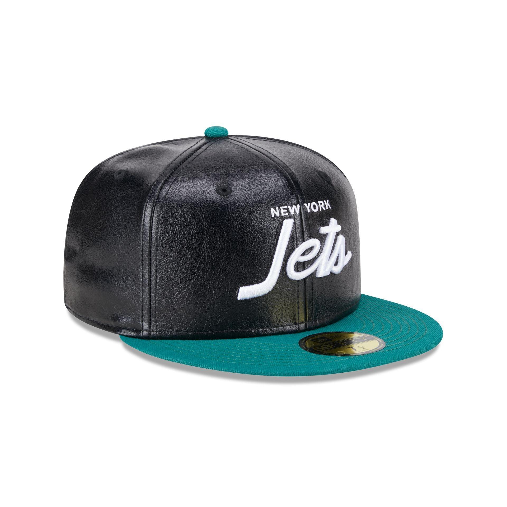 New York Jets Faux Leather Crown 59FIFTY Fitted Hat Male Product Image