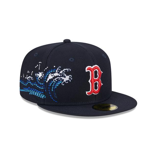 Boston Red Sox Tonal Wave 59FIFTY Fitted Hat Male Product Image