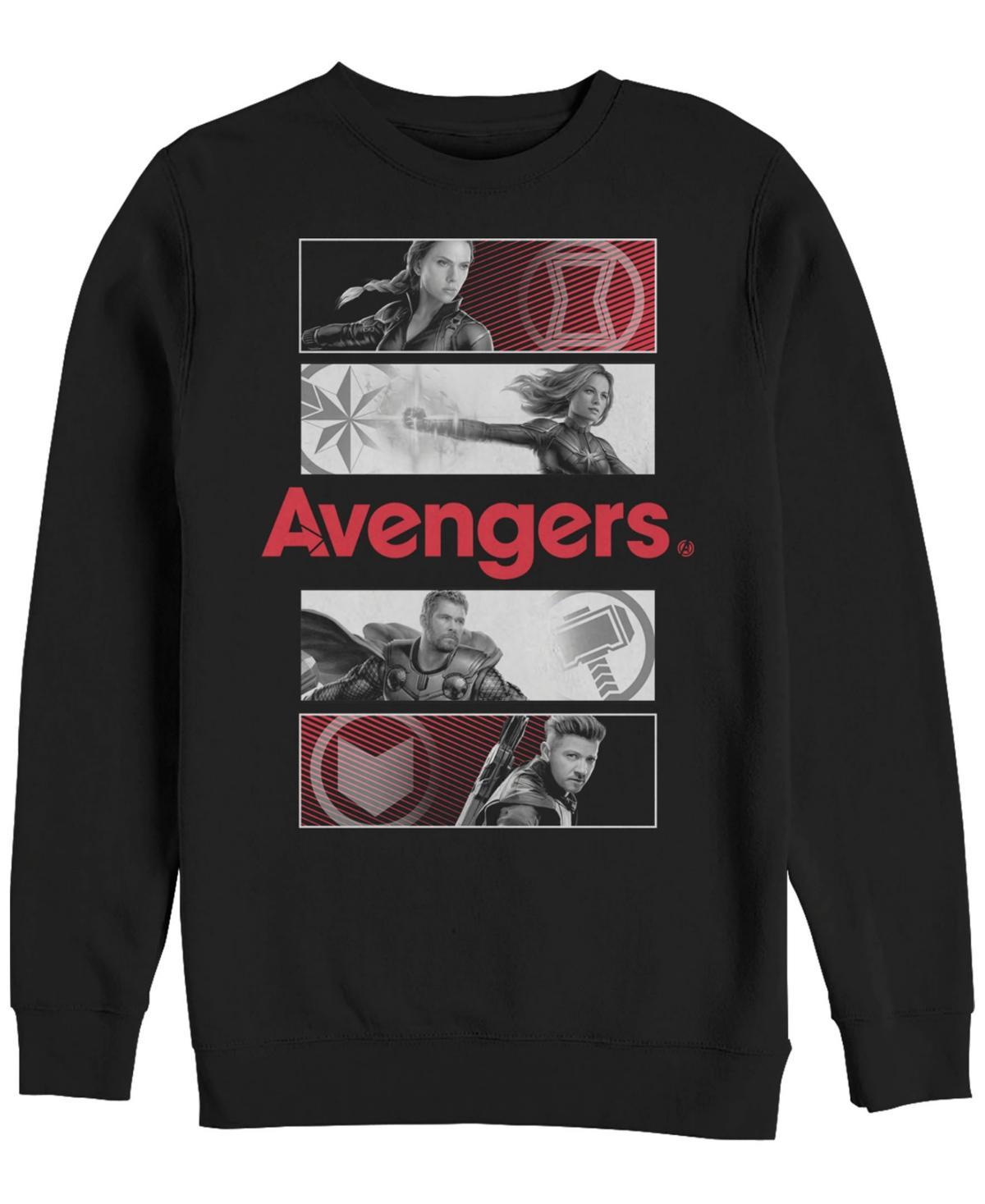 Mens Marvel Avengers Action Panel Portrait Sweatshirt Product Image