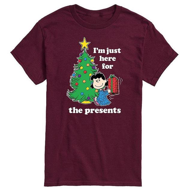 Mens Peanuts Lucy Here For Presents Tee Product Image