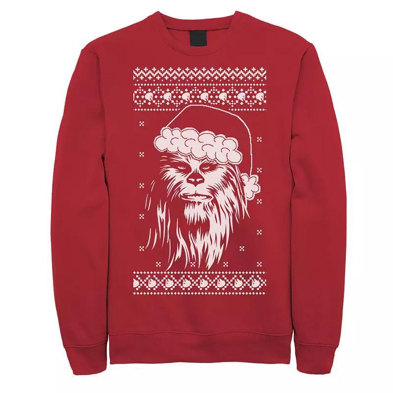 Mens Star Wars Chewbacca Ugly Christmas Sweater Santa Sweatshirt Product Image