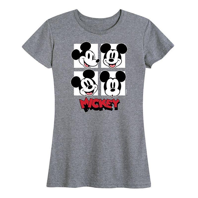 Disneys Mickey Mouse Womens Grid Graphic Tee Product Image