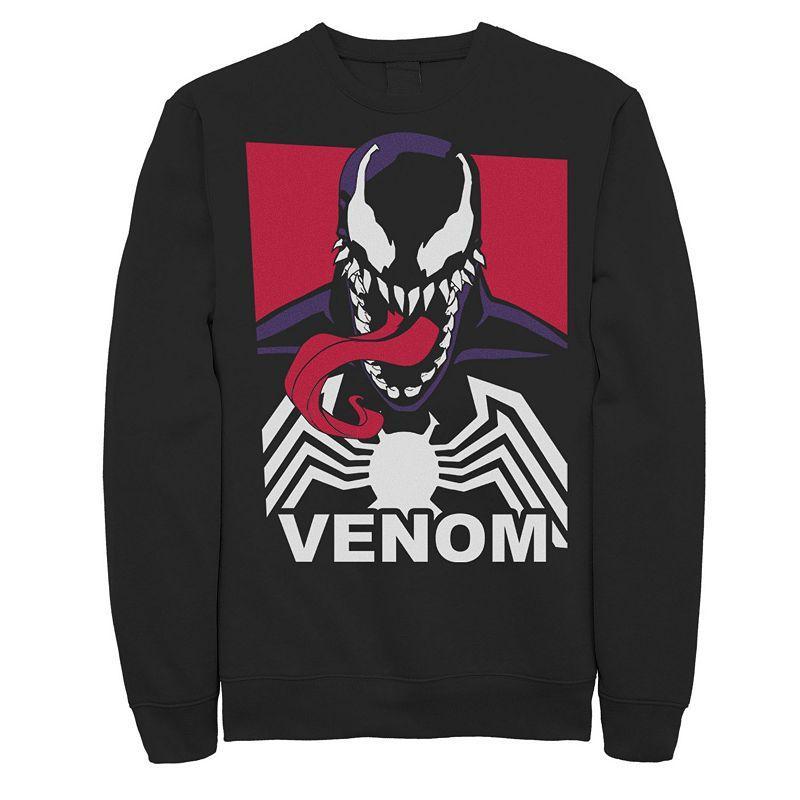 Mens Marvel Venom Tongue Out Comic Logo Sweatshirt Product Image