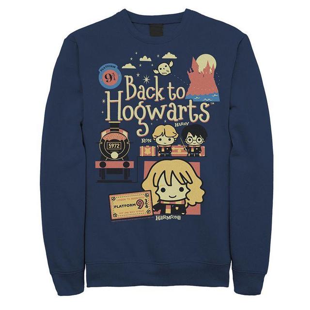 Mens Harry Potter Chibi Back To Hogwarts Sweatshirt Product Image