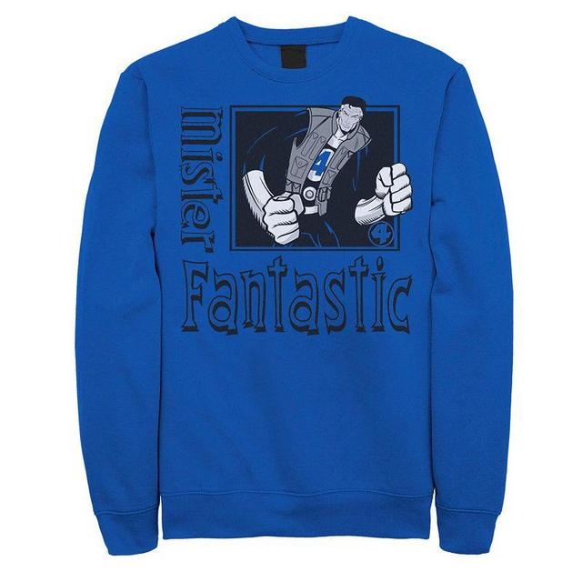 Mens Marvel Mister Fantastic Cartoon Framed Portrait Sweatshirt Product Image