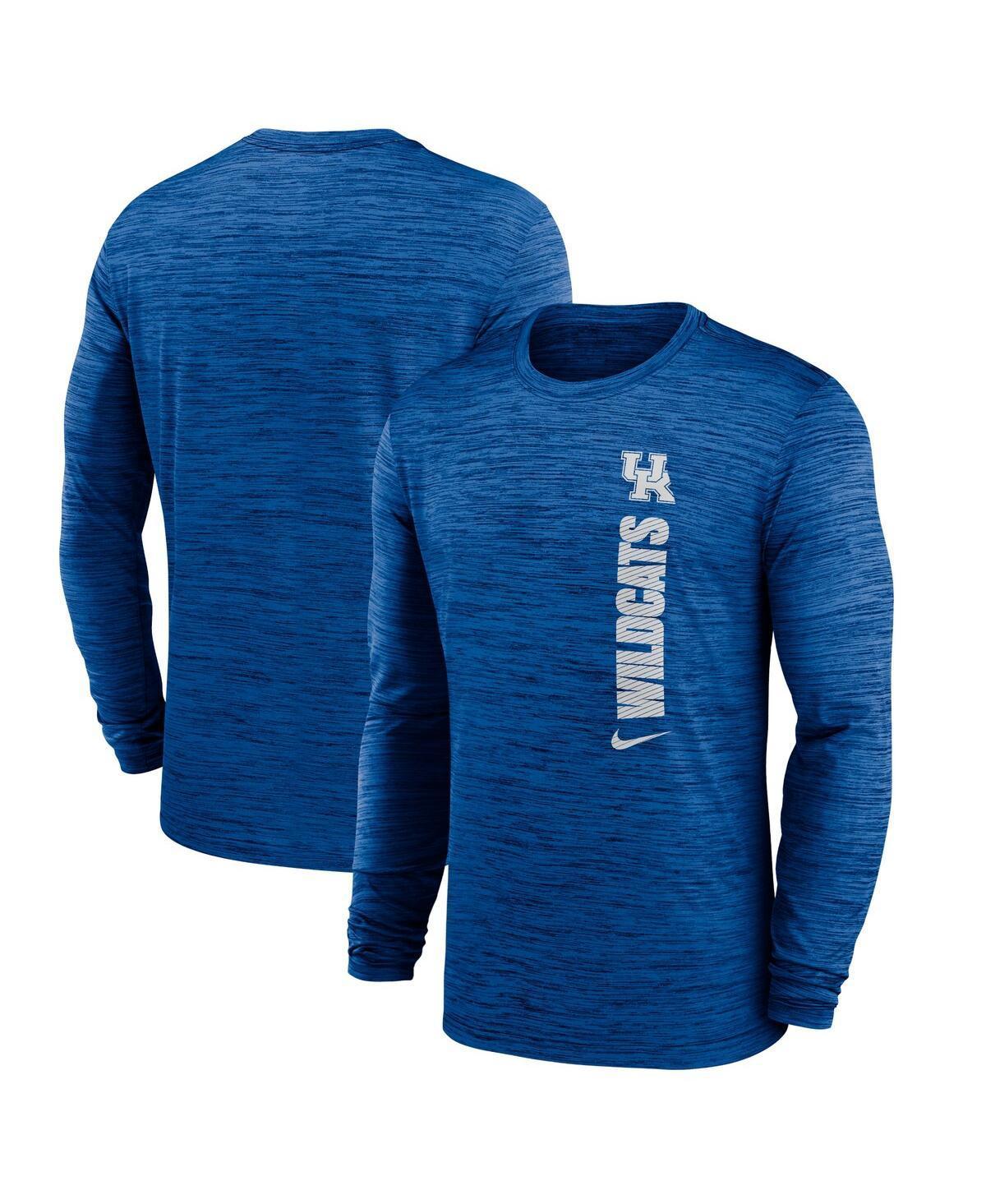 Nike Mens Royal Kentucky Wildcats 2024 Sideline Velocity Performance Long Sleeve T-Shirt Product Image