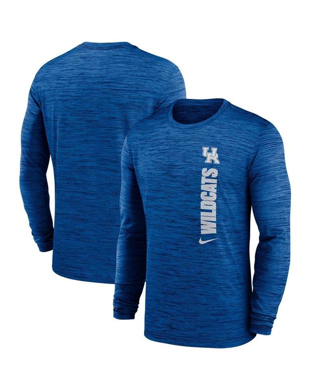 Nike Mens Royal Kentucky Wildcats 2024 Sideline Velocity Performance Long Sleeve T-Shirt Product Image