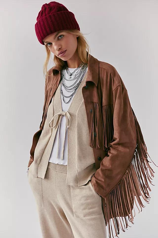 Fringe Out Vegan Suede Jacket product image