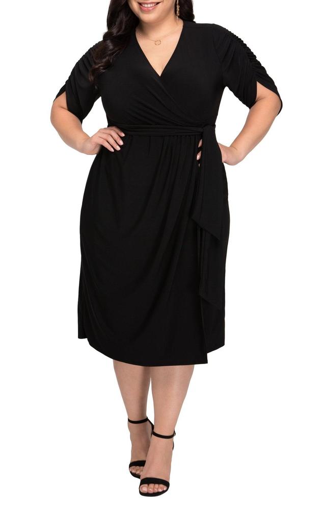 Eden Faux Wrap Dress - Plus Product Image