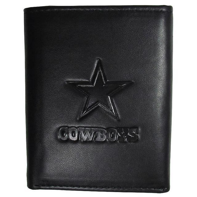 Mens Dallas Cowboys Embossed Leather Tri-Fold Wallet Product Image