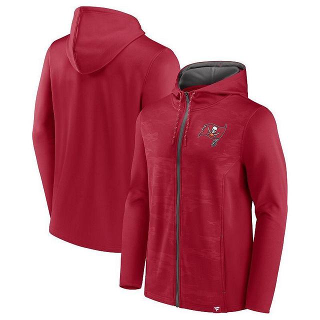 Mens Fanatics Branded /Pewter Tampa Bay Buccaneers Ball Carrier Full-Zip Hoodie Product Image