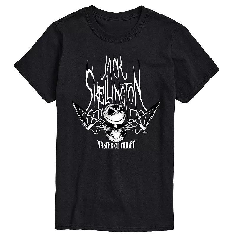 Disneys The Nightmare Before Christmas Jack Skellington Mens Master of Fright Graphic Tee Blue Product Image