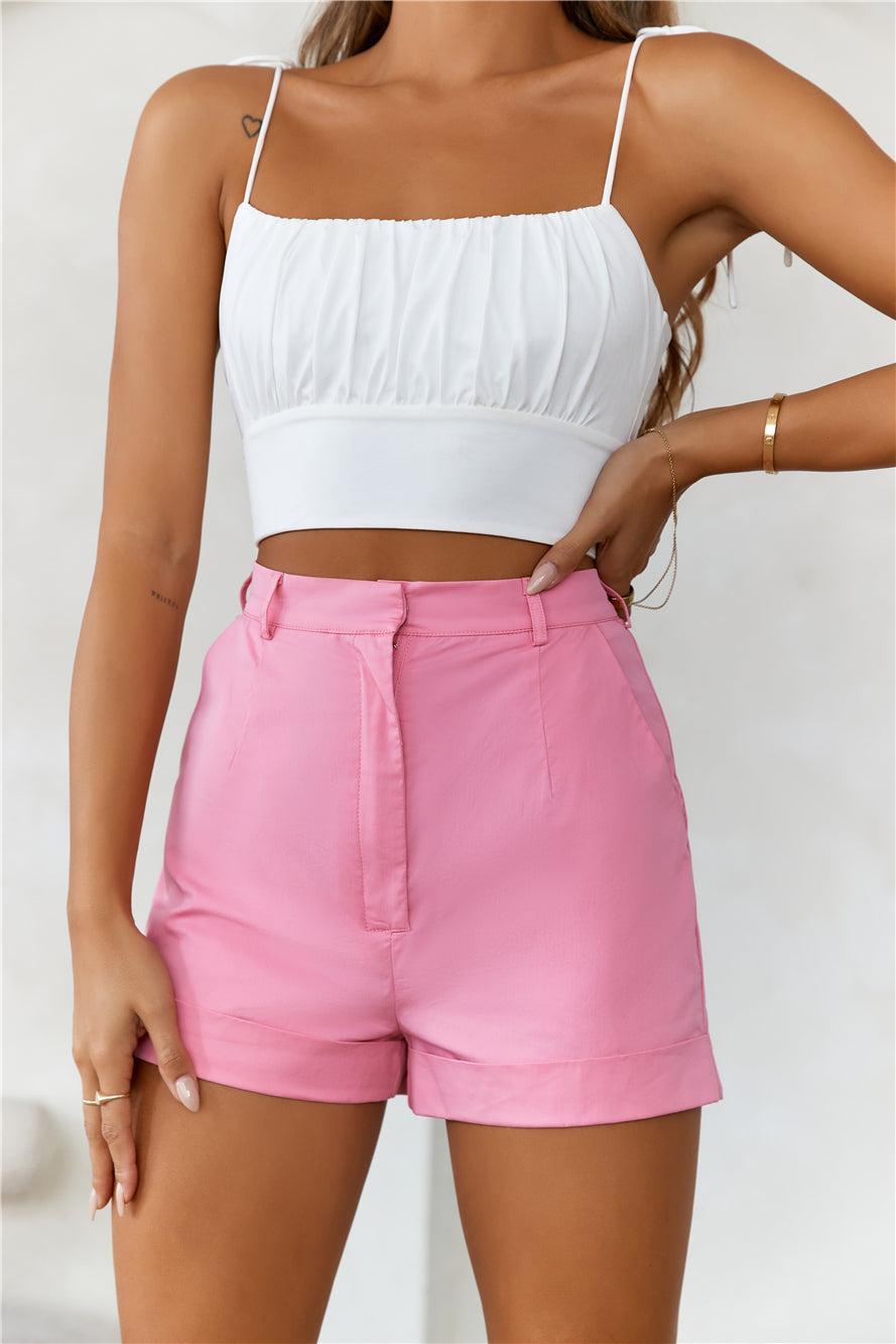 HELLO MOLLY Pretty View Shorts Blush Product Image