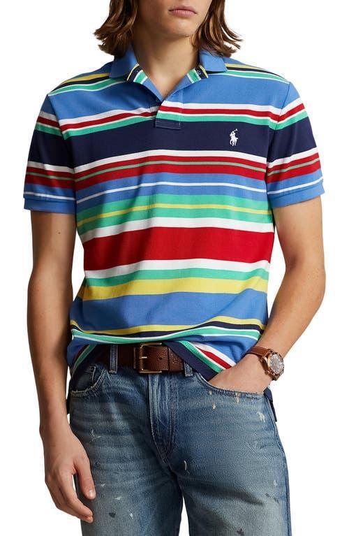 Polo Ralph Lauren Stripe Cotton Piqu Polo Product Image