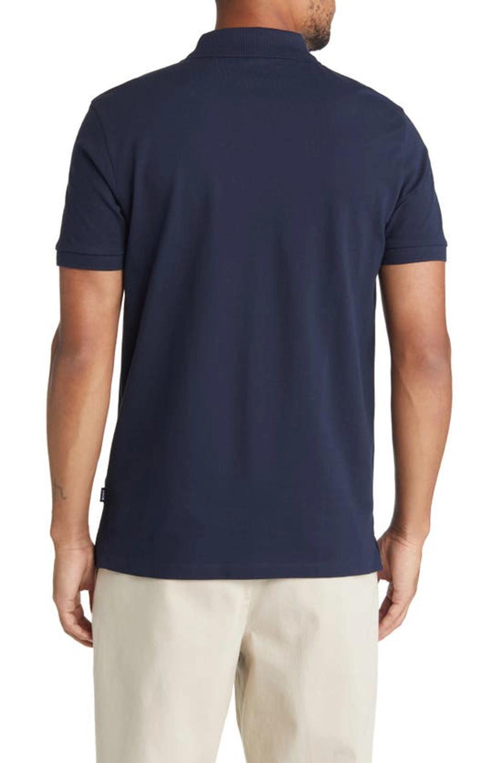 HUGO BOSS Pallas Cotton Polo In Dark Blue Product Image