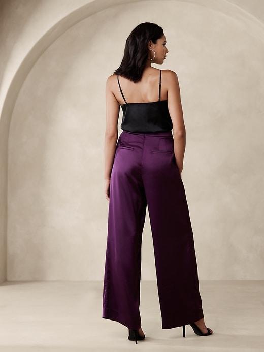 Satin Wide-Leg Pant Product Image