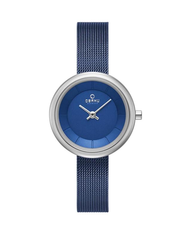 Obaku Womens Stille Arctic Blue Dial Watch - V146LXCLML Product Image