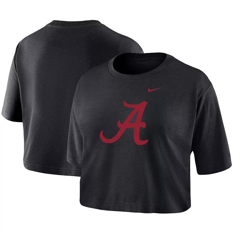 Womens Nike Alabama Crimson Tide Cropped Performance T-Shirt Product Image