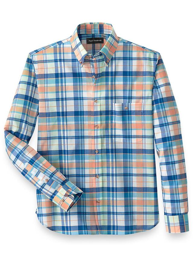 Cotton Madras Plaid Casual Shirt Product Image