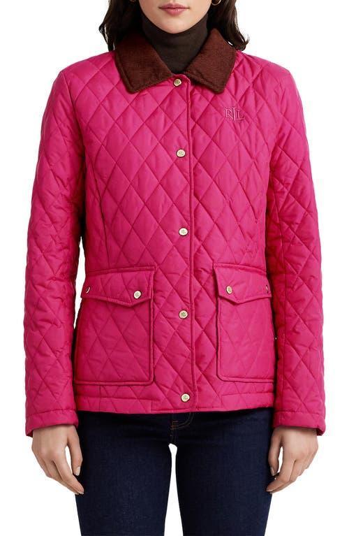 Lauren Ralph Lauren Quilted Corduroy Collar Barn Jacket Product Image