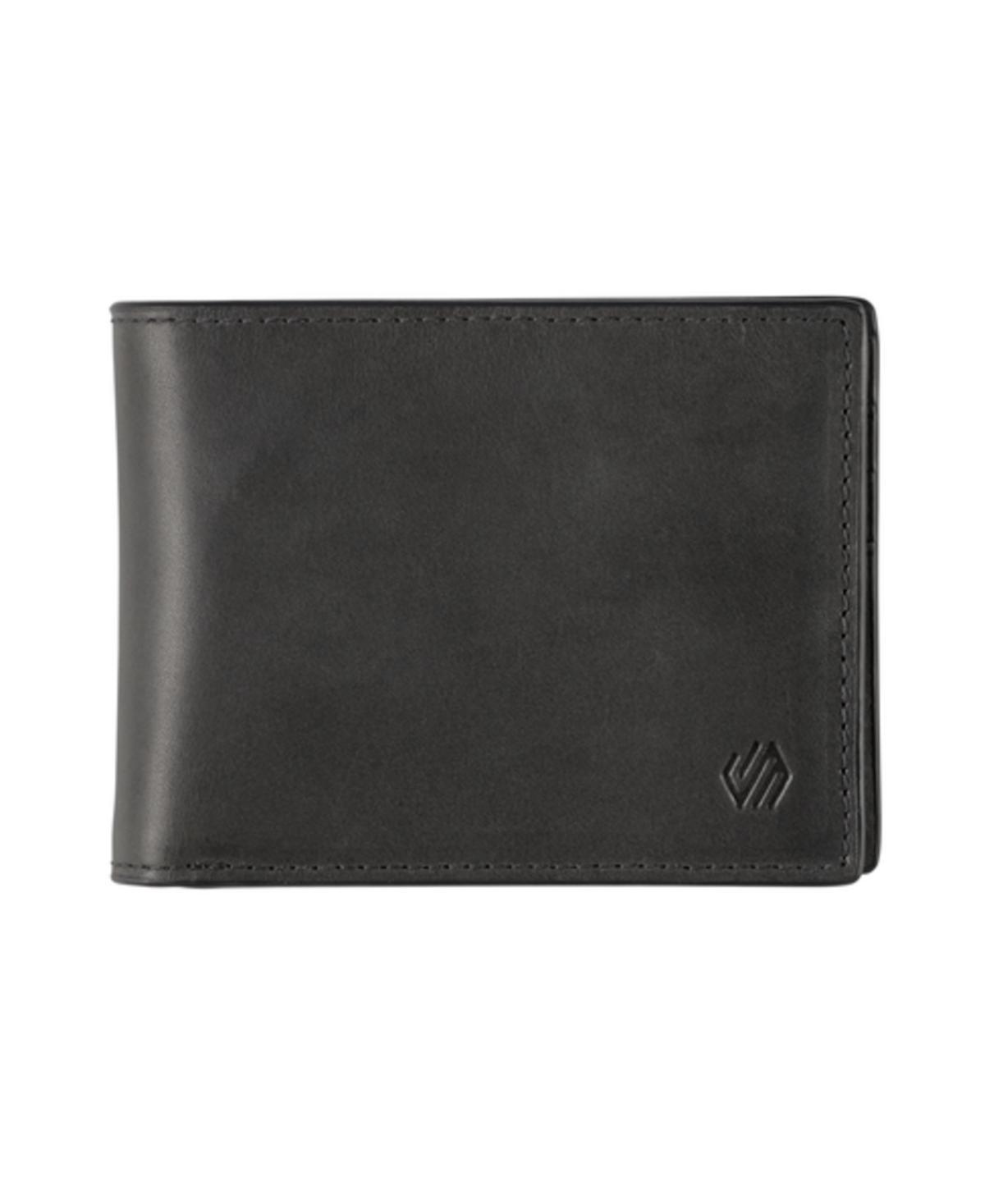 Johnston & Murphy Mens Rhodes 2-in-1 Billfold Wallet - Black Full Grain Leather Product Image