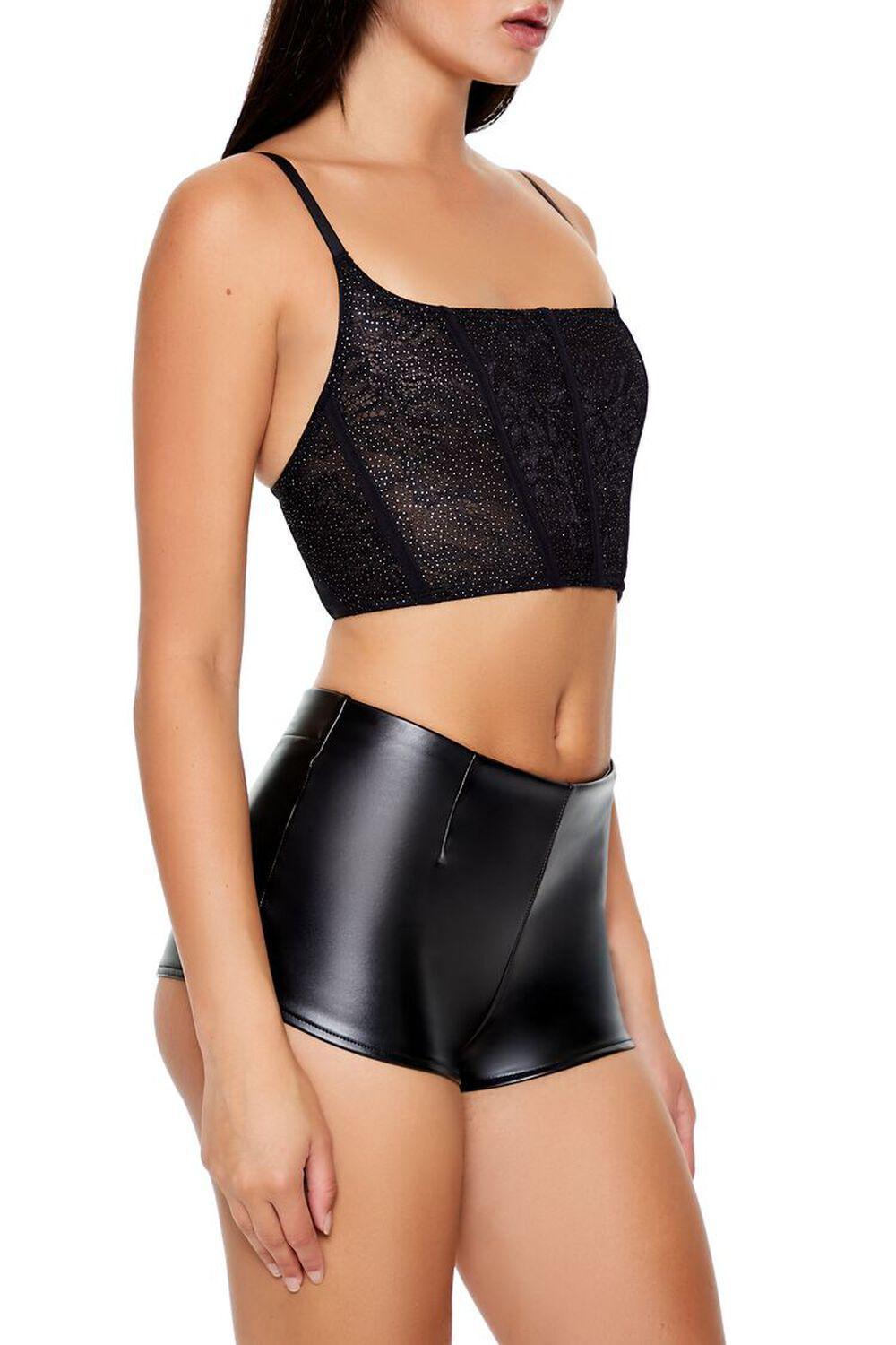 Rhinestone Lingerie Corset Top | Forever 21 Product Image