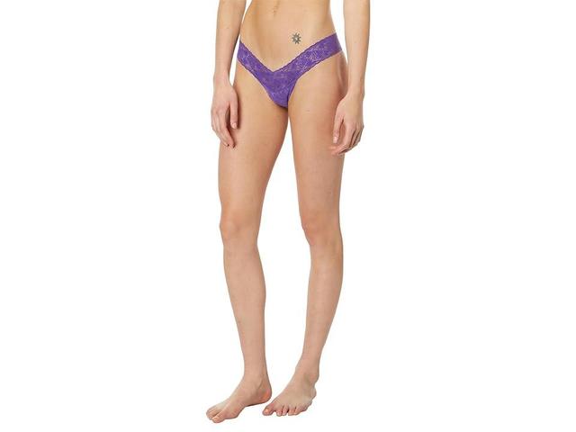 Hanky Panky Berry in Love Low Rise Thong (Raw Amethyst ) Women's Underwear Product Image