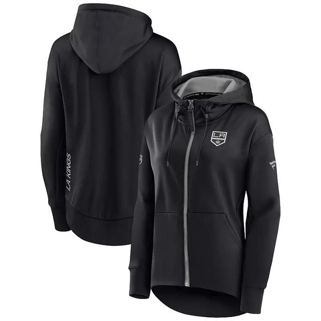 Womens Fanatics Branded Black Los Angeles Kings Authentic Pro Rink Full-Zip Hoodie Product Image