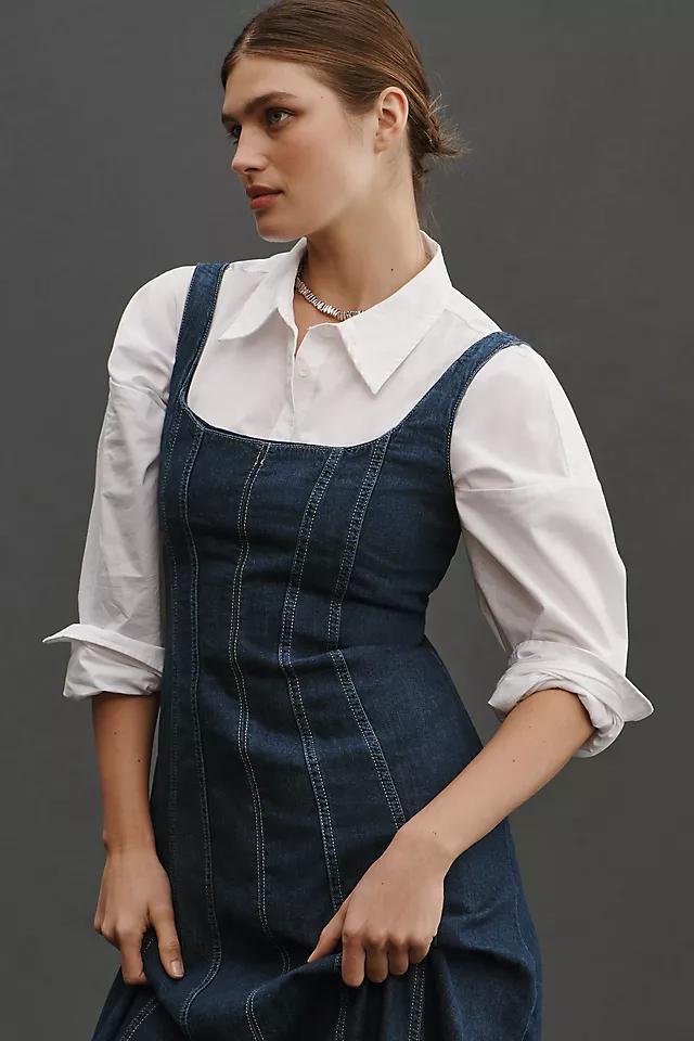 Reformation Amory Denim Midi Dress Product Image