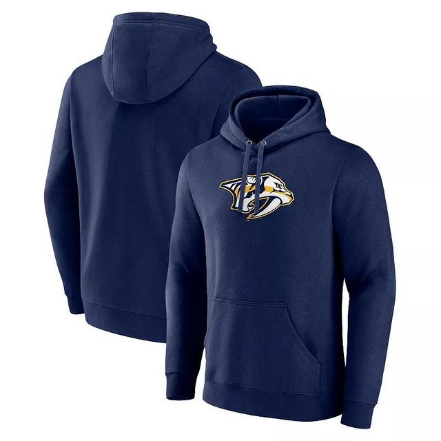 Mens Fanatics Branded Navy Nashville Predators Primary Logo Pullover Hoodie Pdt Blue Product Image