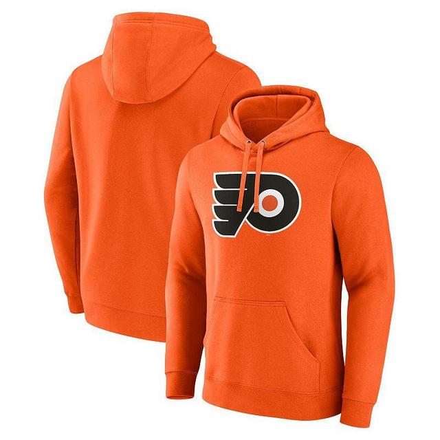 Mens Fanatics Branded Orange Philadelphia Flyers Primary Team Logo Pullover Hoodie Product Image