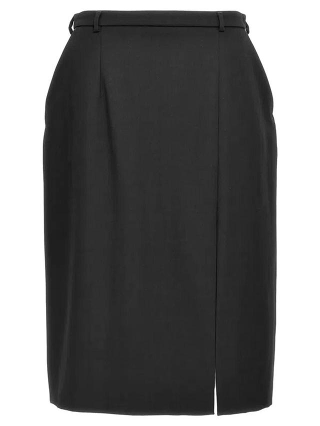 Slit Skirt In Black Product Image