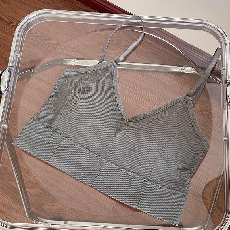 Plain Strappy Bra Product Image