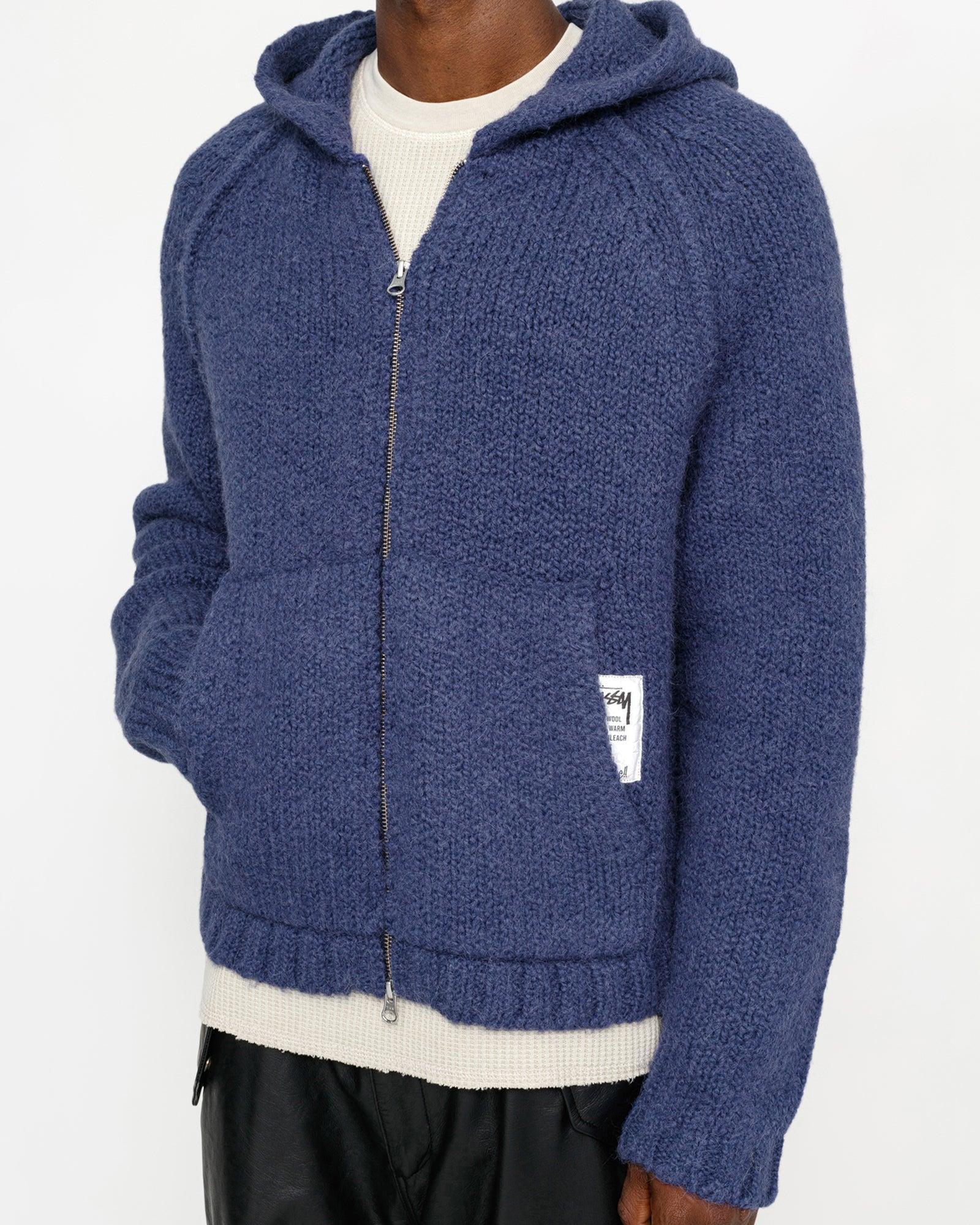 CHUNKY KNIT ZIP HOODIE Male Product Image