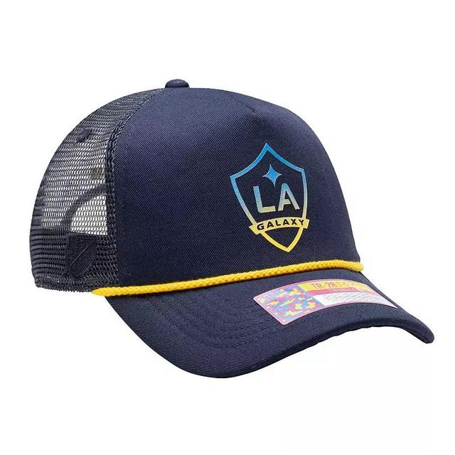 Mens LA Galaxy Atmosphere Trucker Adjustable Hat, Blue Product Image