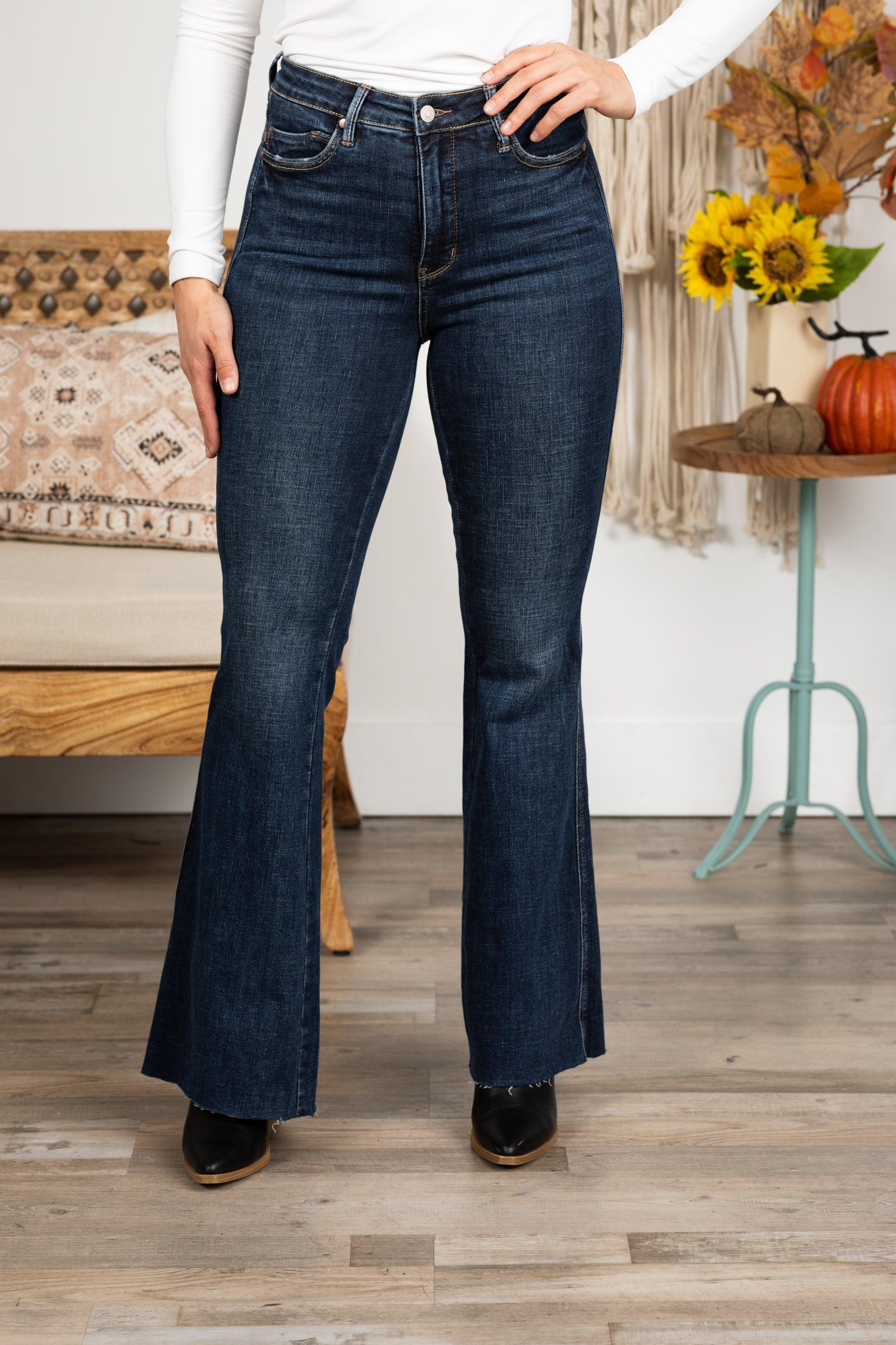 Judy Blue Dark Wash Tummy Control Flare Jean Product Image