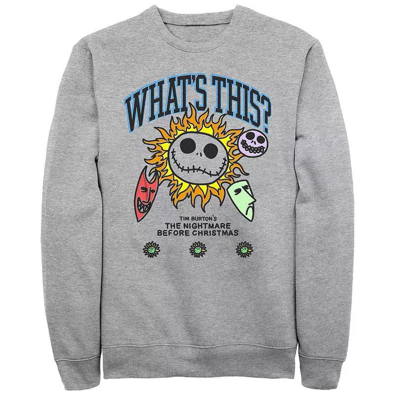 Disneys The Nightmare Before Christmas Whats This? Mens Graphic Fleece Athletic Grey Product Image